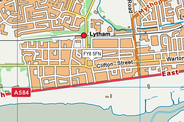 FY8 5FN map - OS VectorMap District (Ordnance Survey)
