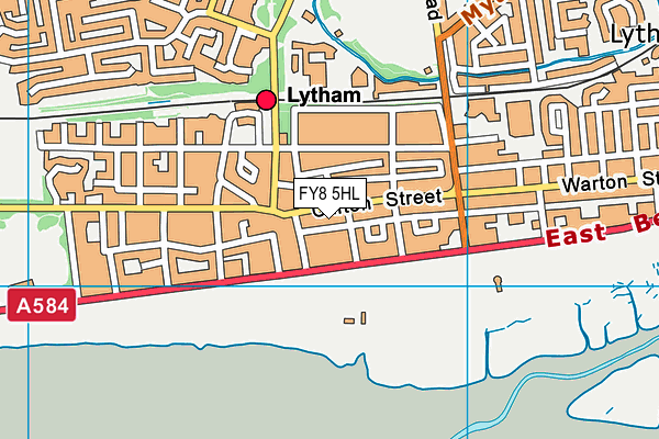 FY8 5HL map - OS VectorMap District (Ordnance Survey) FY8 5HL map - OS VectorMap District (Ordnance Survey)