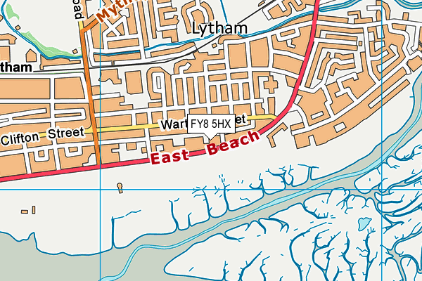 FY8 5HX map - OS VectorMap District (Ordnance Survey) FY8 5HX map - OS VectorMap District (Ordnance Survey)