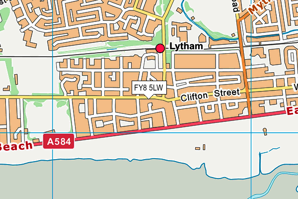 FY8 5LW map - OS VectorMap District (Ordnance Survey) FY8 5LW map - OS VectorMap District (Ordnance Survey)