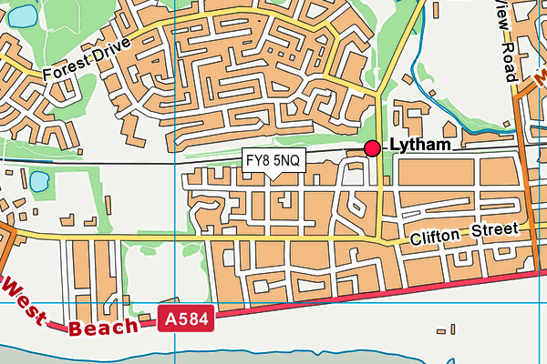 FY8 5NQ map - OS VectorMap District (Ordnance Survey) FY8 5NQ map - OS VectorMap District (Ordnance Survey)