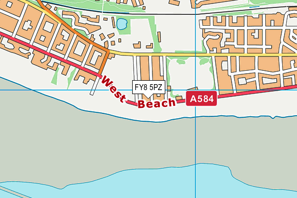 FY8 5PZ map - OS VectorMap District (Ordnance Survey) FY8 5PZ map - OS VectorMap District (Ordnance Survey)