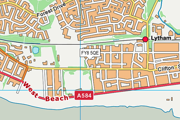 FY8 5QE map - OS VectorMap District (Ordnance Survey) FY8 5QE map - OS VectorMap District (Ordnance Survey)