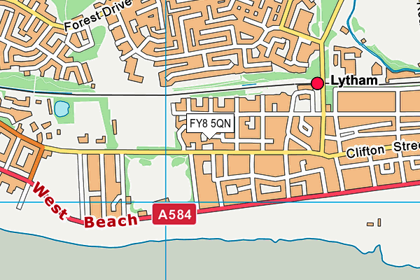 FY8 5QN map - OS VectorMap District (Ordnance Survey) FY8 5QN map - OS VectorMap District (Ordnance Survey)
