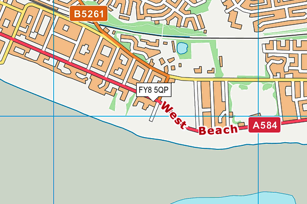 FY8 5QP map - OS VectorMap District (Ordnance Survey) FY8 5QP map - OS VectorMap District (Ordnance Survey)
