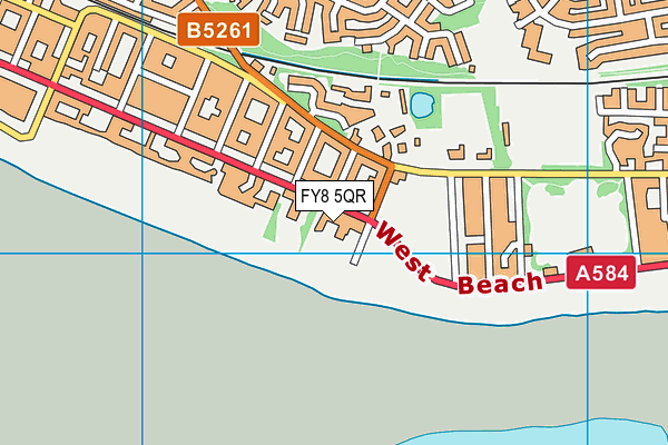 FY8 5QR map - OS VectorMap District (Ordnance Survey) FY8 5QR map - OS VectorMap District (Ordnance Survey)