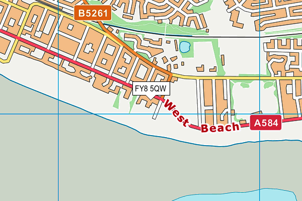FY8 5QW map - OS VectorMap District (Ordnance Survey) FY8 5QW map - OS VectorMap District (Ordnance Survey)