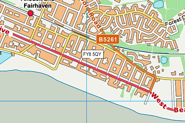 FY8 5QY map - OS VectorMap District (Ordnance Survey) FY8 5QY map - OS VectorMap District (Ordnance Survey)