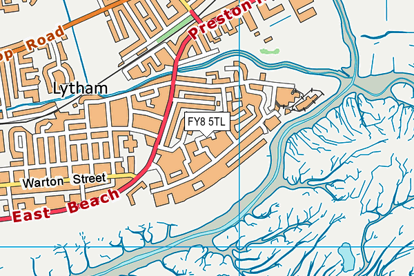 FY8 5TL map - OS VectorMap District (Ordnance Survey)