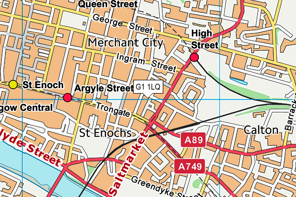 G1 1LQ map - OS VectorMap District (Ordnance Survey)