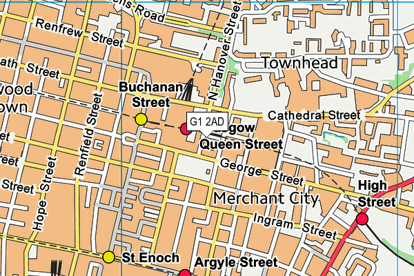 G1 2AD map - OS VectorMap District (Ordnance Survey) G1 2AD map - OS VectorMap District (Ordnance Survey)