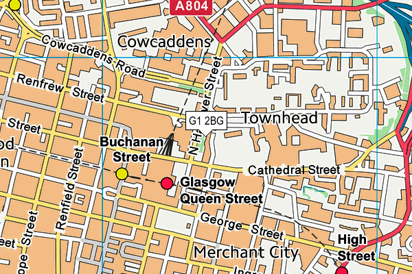 G1 2BG map - OS VectorMap District (Ordnance Survey) G1 2BG map - OS VectorMap District (Ordnance Survey)