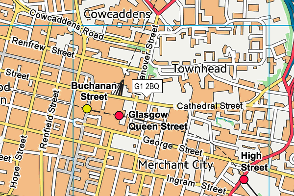 G1 2BQ map - OS VectorMap District (Ordnance Survey) G1 2BQ map - OS VectorMap District (Ordnance Survey)