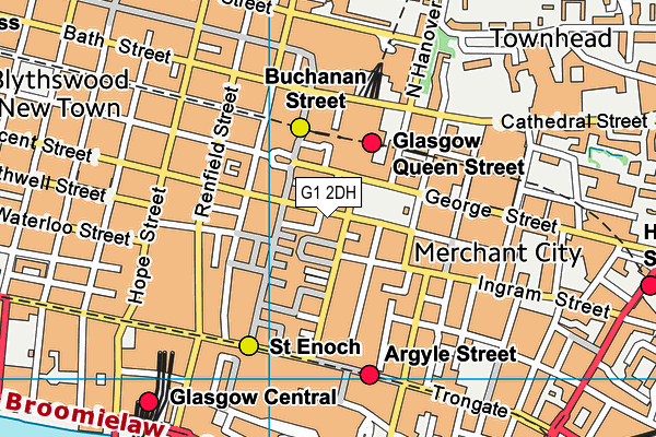 G1 2DH map - OS VectorMap District (Ordnance Survey) G1 2DH map - OS VectorMap District (Ordnance Survey)