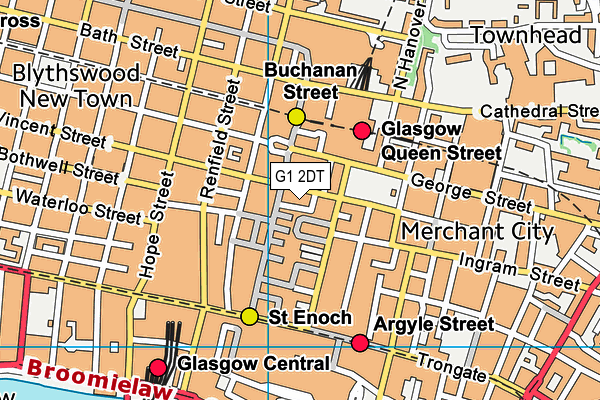 G1 2DT map - OS VectorMap District (Ordnance Survey) G1 2DT map - OS VectorMap District (Ordnance Survey)