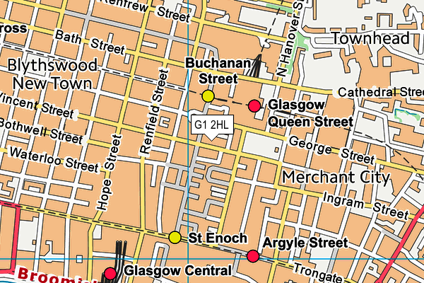 G1 2HL map - OS VectorMap District (Ordnance Survey) G1 2HL map - OS VectorMap District (Ordnance Survey)