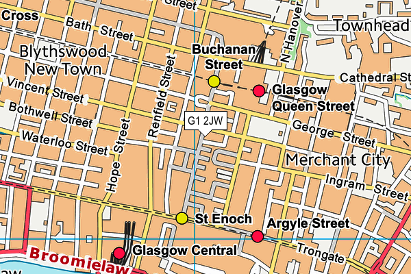 G1 2JW map - OS VectorMap District (Ordnance Survey) G1 2JW map - OS VectorMap District (Ordnance Survey)