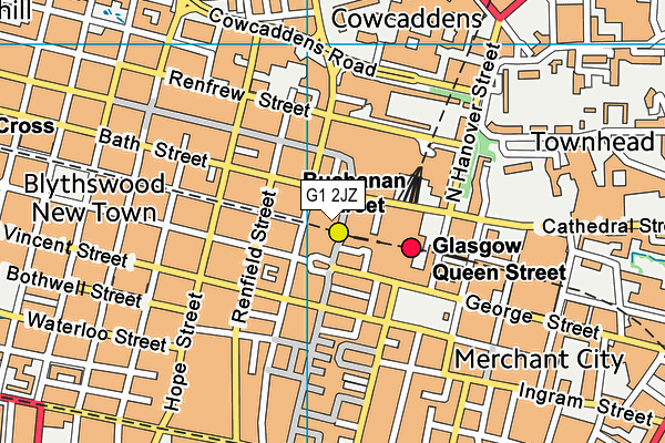G1 2JZ map - OS VectorMap District (Ordnance Survey) G1 2JZ map - OS VectorMap District (Ordnance Survey)