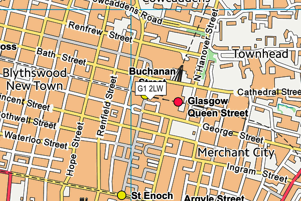 G1 2LW map - OS VectorMap District (Ordnance Survey) G1 2LW map - OS VectorMap District (Ordnance Survey)