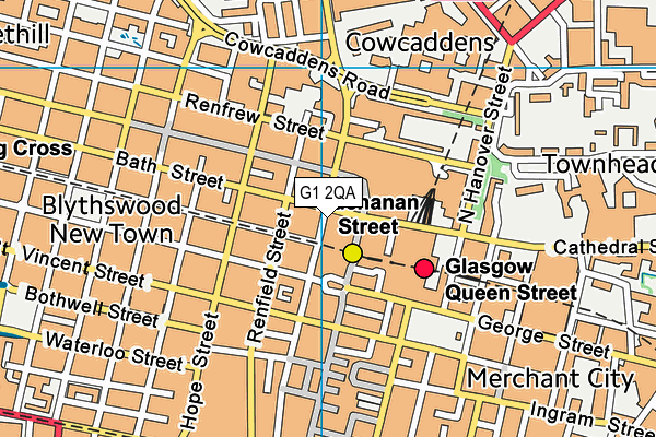 G1 2QA map - OS VectorMap District (Ordnance Survey) G1 2QA map - OS VectorMap District (Ordnance Survey)