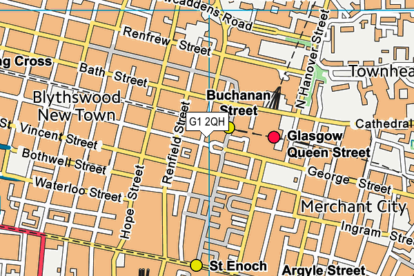 G1 2QH map - OS VectorMap District (Ordnance Survey) G1 2QH map - OS VectorMap District (Ordnance Survey)