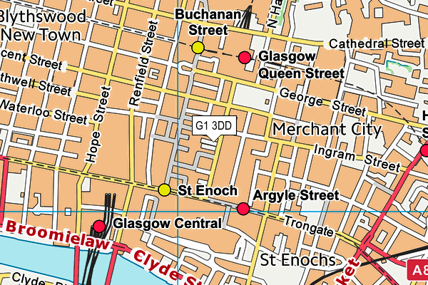 G1 3DD map - OS VectorMap District (Ordnance Survey)