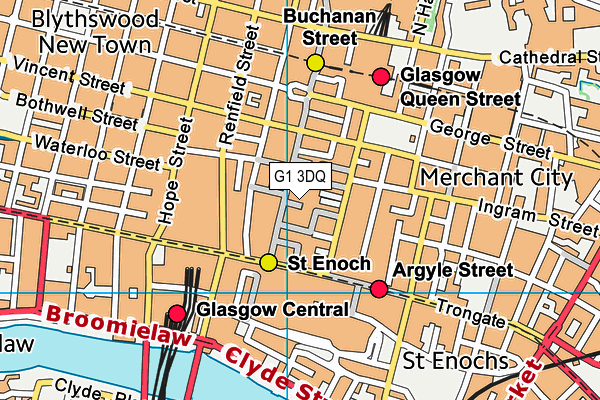 G1 3DQ map - OS VectorMap District (Ordnance Survey) G1 3DQ map - OS VectorMap District (Ordnance Survey)