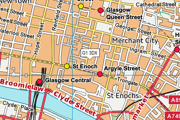 G1 3DX map - OS VectorMap District (Ordnance Survey) G1 3DX map - OS VectorMap District (Ordnance Survey)