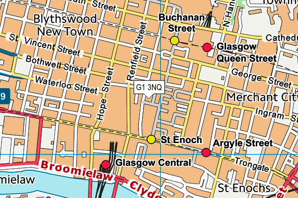 G1 3NQ map - OS VectorMap District (Ordnance Survey)
