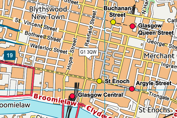 G1 3QW map - OS VectorMap District (Ordnance Survey) G1 3QW map - OS VectorMap District (Ordnance Survey)