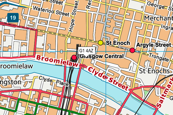 G1 4AZ map - OS VectorMap District (Ordnance Survey) G1 4AZ map - OS VectorMap District (Ordnance Survey)