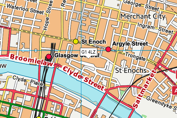 G1 4LZ map - OS VectorMap District (Ordnance Survey) G1 4LZ map - OS VectorMap District (Ordnance Survey)
