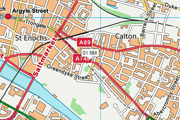 G1 5BX map - OS VectorMap District (Ordnance Survey) G1 5BX map - OS VectorMap District (Ordnance Survey)
