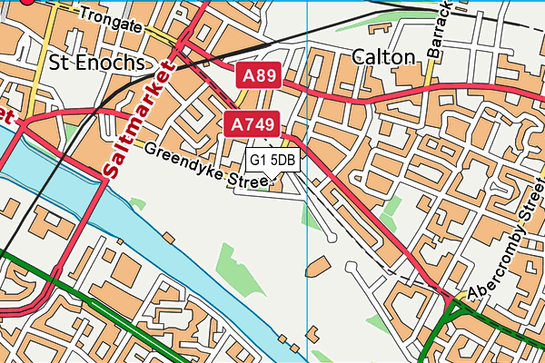 G1 5DB map - OS VectorMap District (Ordnance Survey) G1 5DB map - OS VectorMap District (Ordnance Survey)