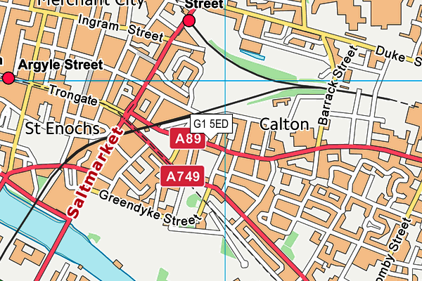 G1 5ED map - OS VectorMap District (Ordnance Survey) G1 5ED map - OS VectorMap District (Ordnance Survey)