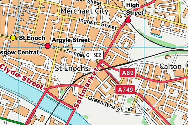 G1 5EZ map - OS VectorMap District (Ordnance Survey) G1 5EZ map - OS VectorMap District (Ordnance Survey)