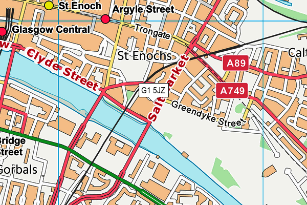 G1 5JZ map - OS VectorMap District (Ordnance Survey) G1 5JZ map - OS VectorMap District (Ordnance Survey)