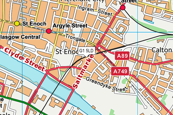 G1 5LD map - OS VectorMap District (Ordnance Survey) G1 5LD map - OS VectorMap District (Ordnance Survey)