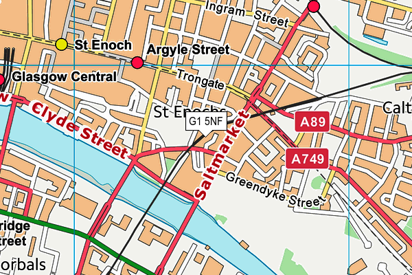 G1 5NF map - OS VectorMap District (Ordnance Survey) G1 5NF map - OS VectorMap District (Ordnance Survey)
