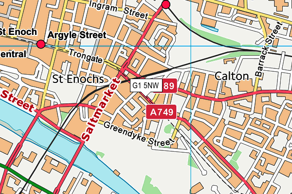 G1 5NW map - OS VectorMap District (Ordnance Survey) G1 5NW map - OS VectorMap District (Ordnance Survey)