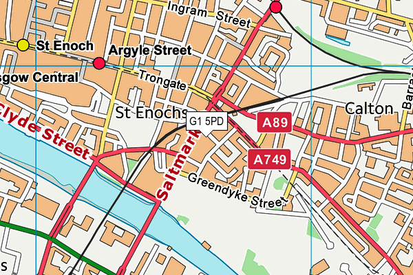 G1 5PD map - OS VectorMap District (Ordnance Survey) G1 5PD map - OS VectorMap District (Ordnance Survey)