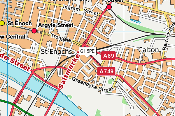 G1 5PE map - OS VectorMap District (Ordnance Survey) G1 5PE map - OS VectorMap District (Ordnance Survey)