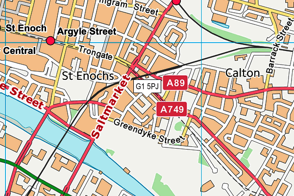 G1 5PJ map - OS VectorMap District (Ordnance Survey) G1 5PJ map - OS VectorMap District (Ordnance Survey)
