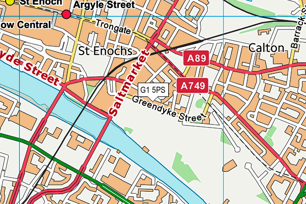 G1 5PS map - OS VectorMap District (Ordnance Survey) G1 5PS map - OS VectorMap District (Ordnance Survey)
