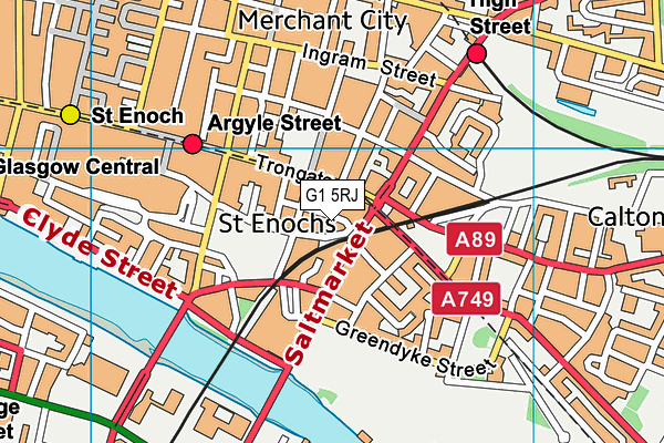 G1 5RJ map - OS VectorMap District (Ordnance Survey) G1 5RJ map - OS VectorMap District (Ordnance Survey)