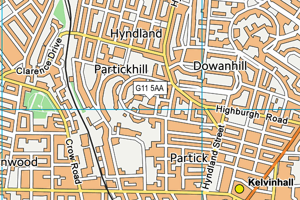 G11 5AA map - OS VectorMap District (Ordnance Survey) G11 5AA map - OS VectorMap District (Ordnance Survey)