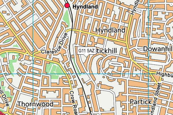 G11 5AZ map - OS VectorMap District (Ordnance Survey) G11 5AZ map - OS VectorMap District (Ordnance Survey)