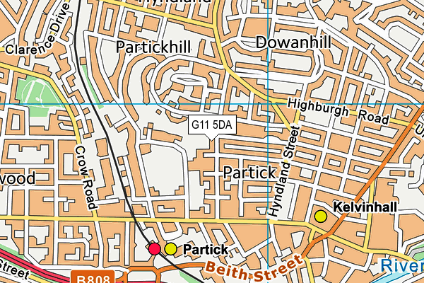 G11 5DA map - OS VectorMap District (Ordnance Survey) G11 5DA map - OS VectorMap District (Ordnance Survey)