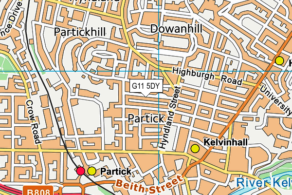 G11 5DY map - OS VectorMap District (Ordnance Survey) G11 5DY map - OS VectorMap District (Ordnance Survey)