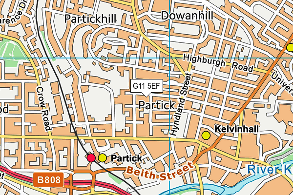G11 5EF map - OS VectorMap District (Ordnance Survey)